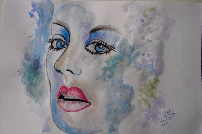 TWARZE malowane i rysowane przez Renię Docz.