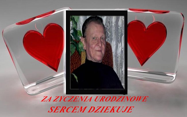 PODZIEKOWANIE ZA ŻYCZENIA URODZINOWE