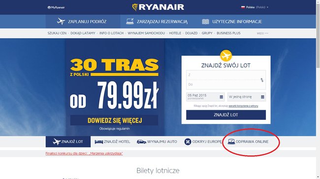 Odprawa w Ryanair