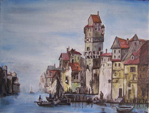 Obrazy olejne i akwarela