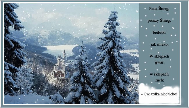 Pada śnieg ....