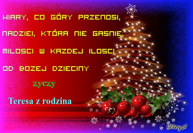 WESOŁYCH  ŚWIĄT ! :)
