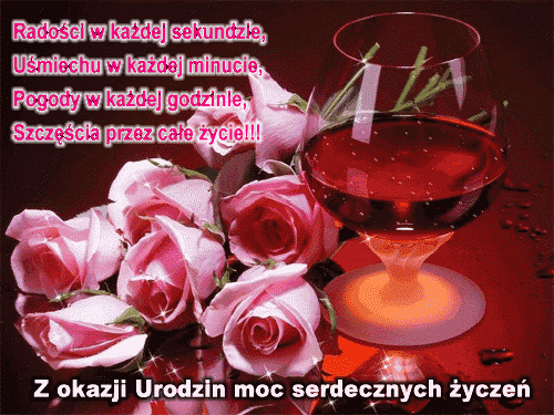 Dla Jadzi w Dniu Urodzin życzy Krysia