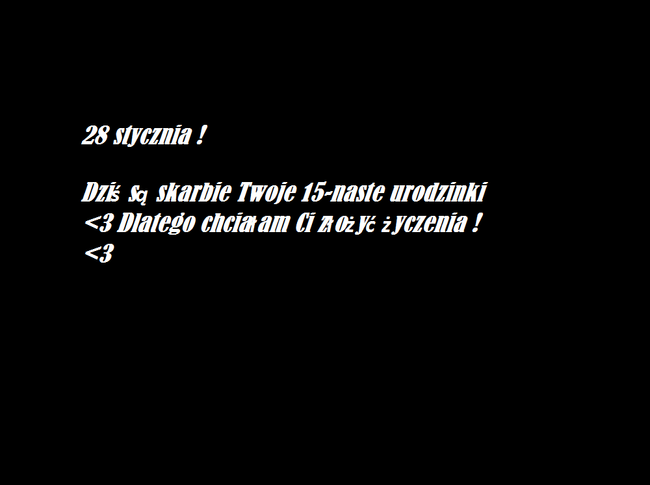 15- naste Urodzinki Klaudii !