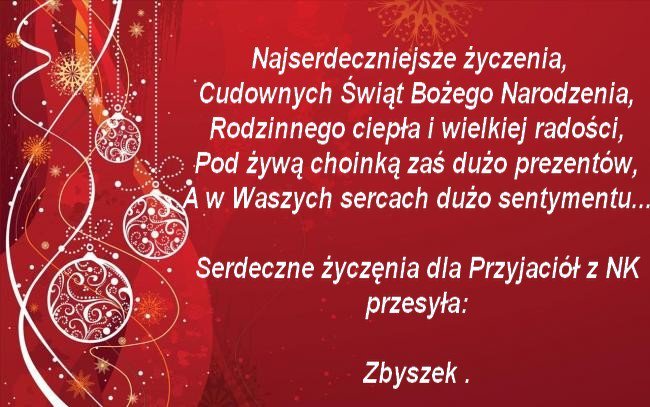 Moim Przyjaciołom na Święta