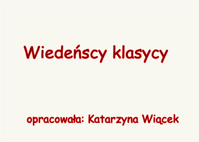 Wiedeńscy klasycy