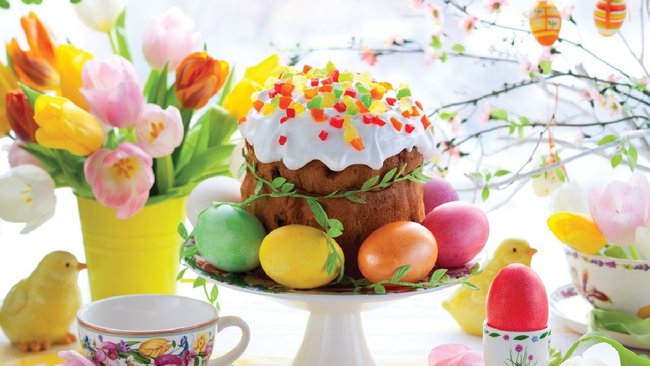 Mały koszyczek,z wiązanką życzeń   Hirek