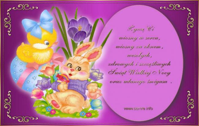 Życznia ode mnie dla ciebie kochana Pozdrawiam Weronika :)