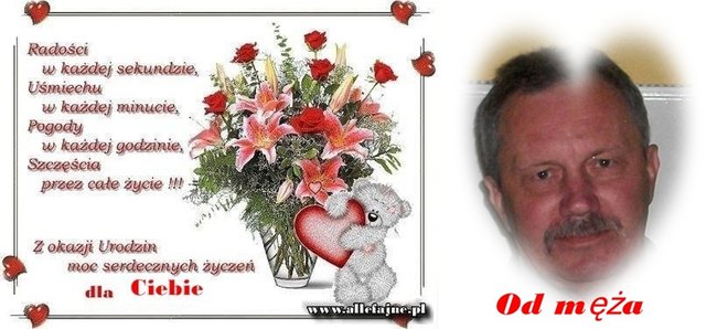 urodziny żony