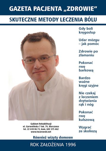 Warszawska Informacja Medyczna Leczenie Bólu Kręgosłupa Warszawa Tel. 22 6100673 www.rwakulszowa.waw.pl