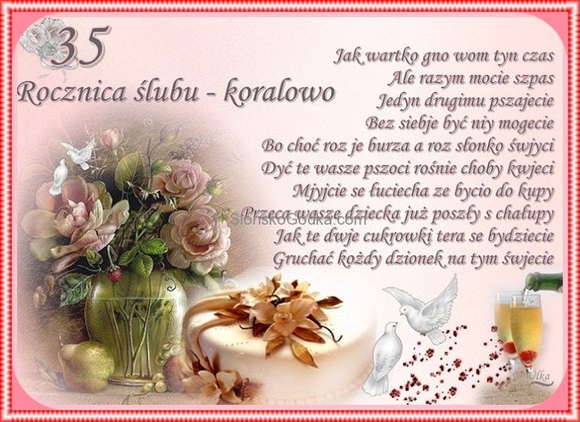 W DNIU 35 ROCZNICY ŚLUBU
