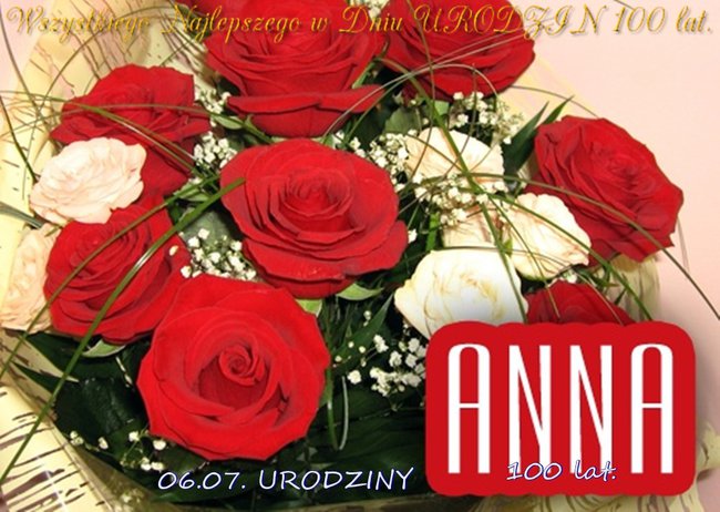 W DNIU TWYCH URODZIN,SIOSTRO MOJA-ŻYCZĘ TOBIE 100 lat.