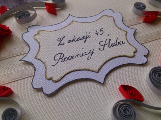 Z okazji 45 rocznicy ślubu życzy mąż