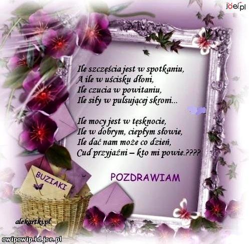 Przyjaciołom i znajomym z serdecznymi pozdrowieniami.