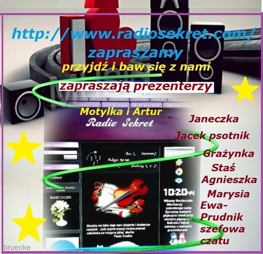 Prezenterom i słuchaczom naszego Radia Sekret zostawiam