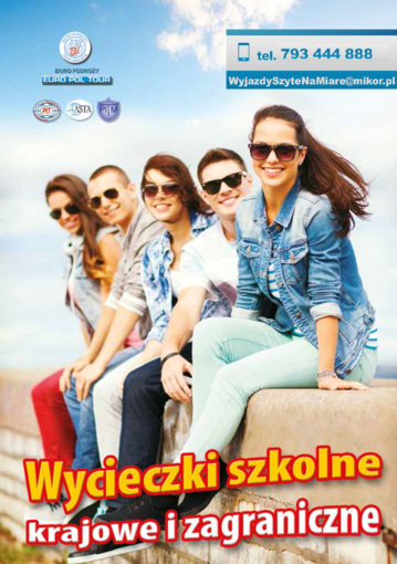 Wycieczki szkolne 2016