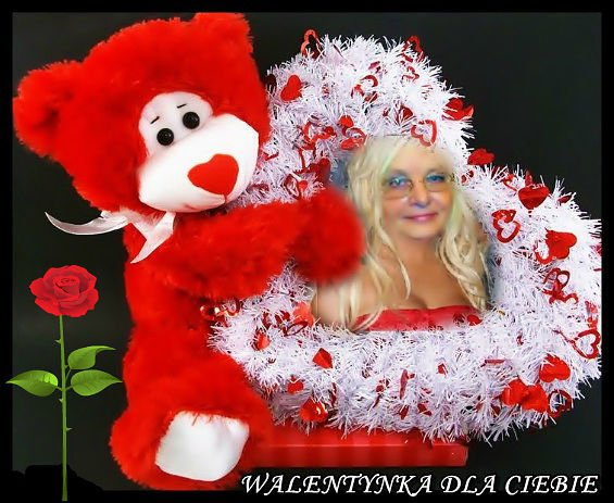 Moje serce cicho puka, moje oko Ciebie szuka, moje usta szepcą skromnie: jeśli kochasz - napisz do mnie. Twoja Walentynka