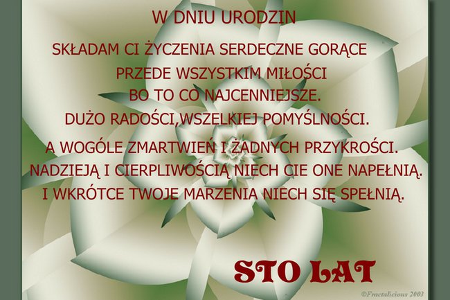 W DNIU URODZIN DLA CIEBIE RÓŻO.