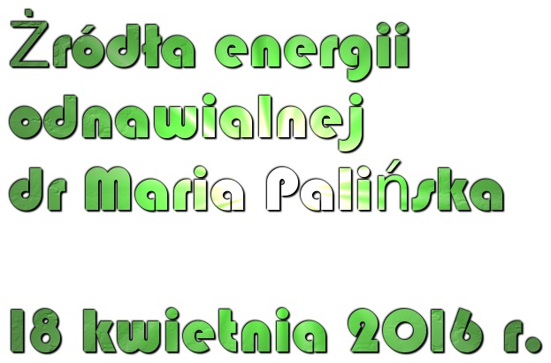 Wykład odnawialne żródła energii