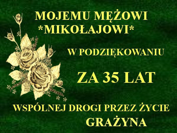 MIKOŁAJOWI...GRAŻYNA...