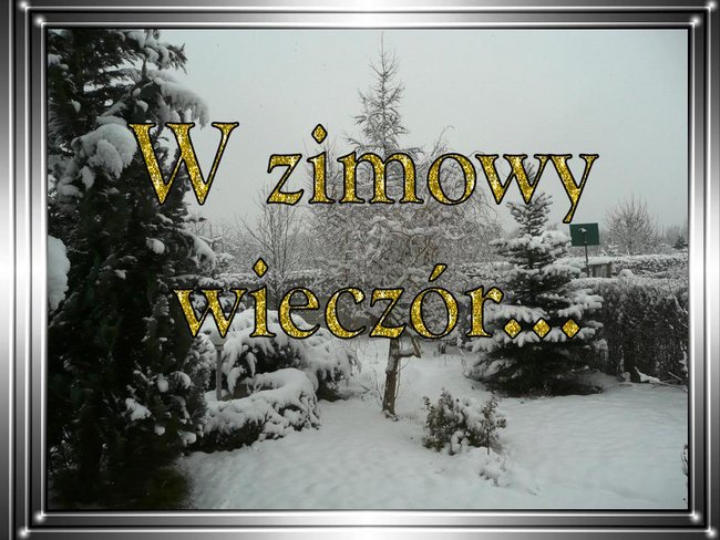 W zimowy wieczór