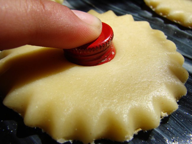 Grzybki - ciasteczka z kremówką