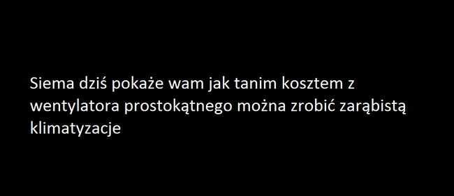 Prosta i tania klimatyzacja