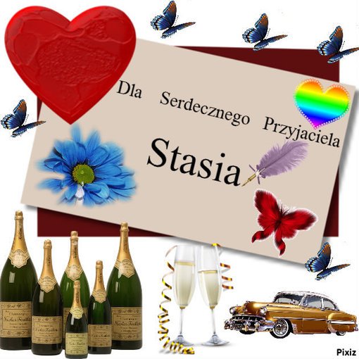 Dla   wspanialego   i  serdecznego  Przyjaciela  Stasia