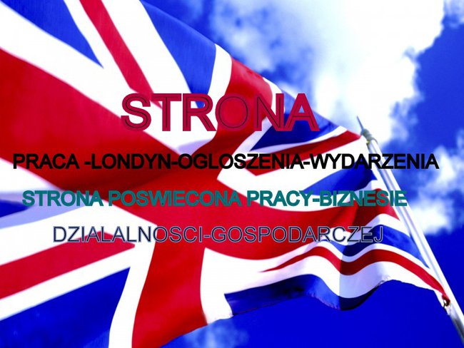 STRONA PRACA LONDYN