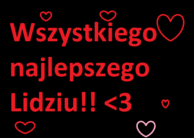 Wszystkiego najlepszego Lidziu!