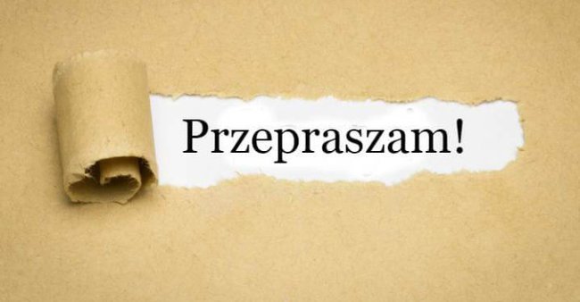 Przepraszam