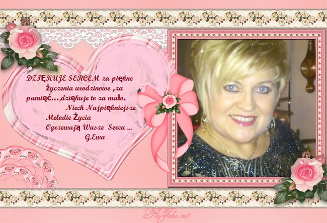 DZIĘKUJE ZA ŻYCZENIA URODZINOWE