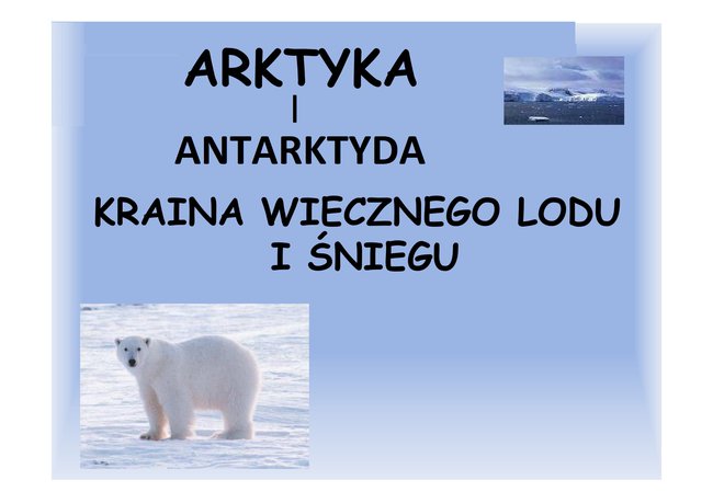 antarktyda i arktyka