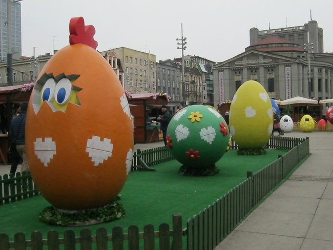 Katowice - Rynek  Jarmark Wielkanocny