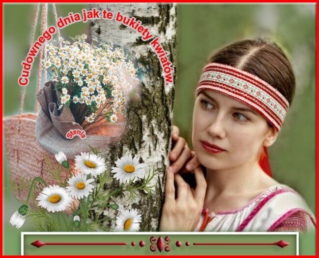 Cudownego dnia jak ten bukiet kwiatków