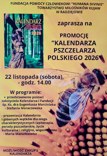 Promocja kalendarza pszczelarza 2025 w Izbie Regionalnej
