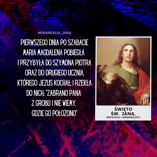 27 grudnia sobota Święto św. Jana, apostoła i ewangelisty