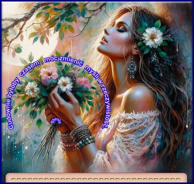 Cudownie byłoby czasem móc  zmienić myśli