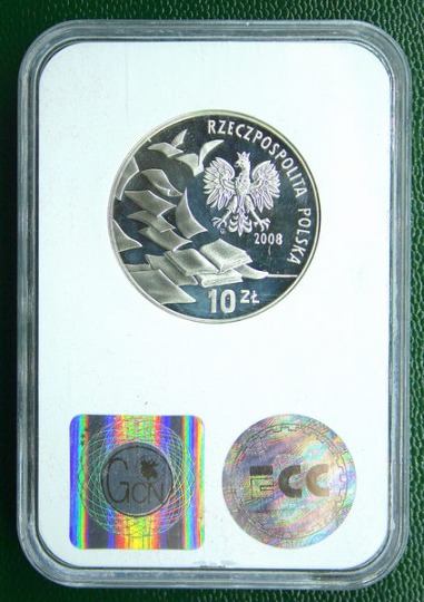 srebrne monety grading