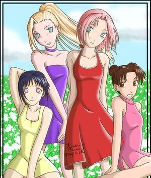 SakuraHinata, Ino, Tamari i Ten Ten