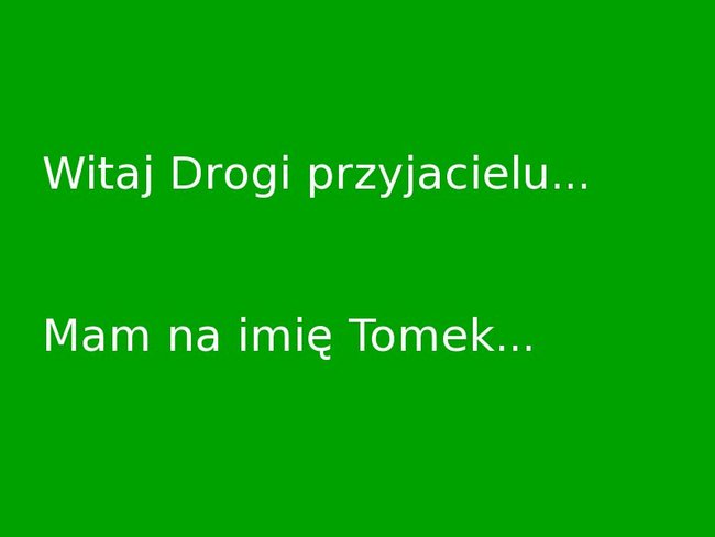 Dla Tomka