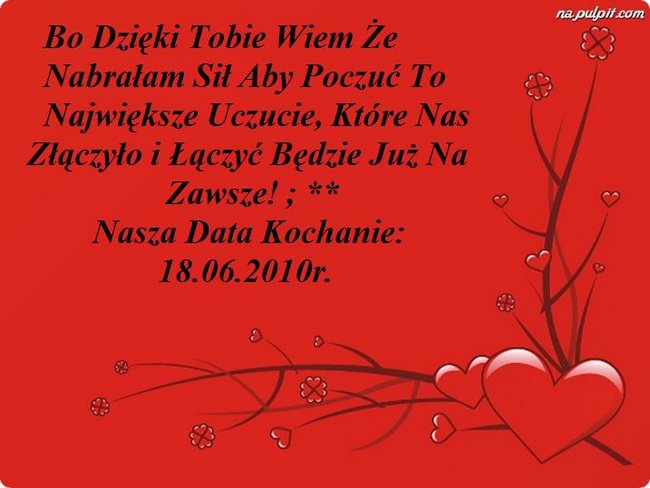 Dla Ciebie Kochanie Moje!